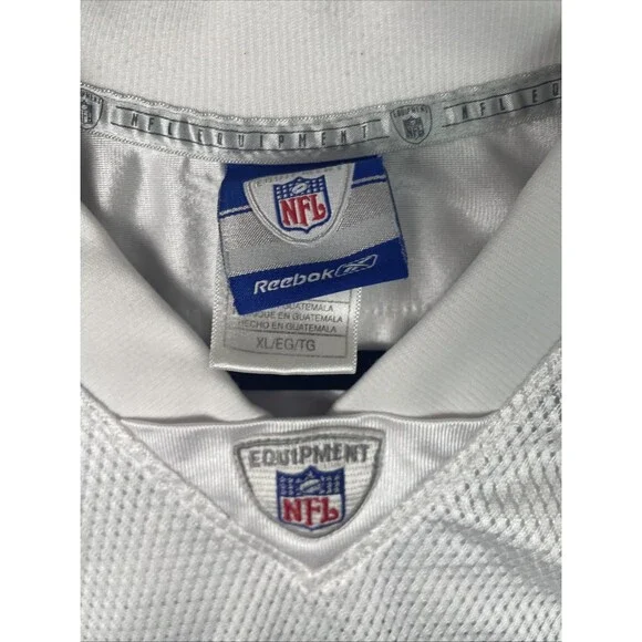 VTG Reebok Jersey Roy Williams #31 Dallas Cowboys Mens XL 50 White Blue NFL - Picture 5 of 10
